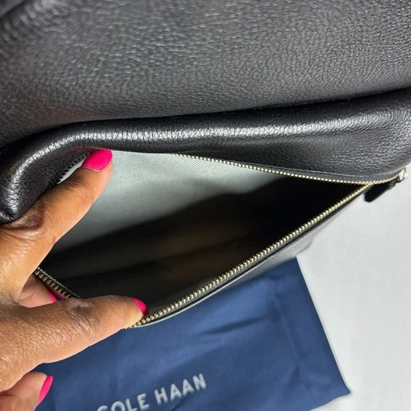 Cole Haan Black Grand Series Black Backpack - Picture 4 of 15